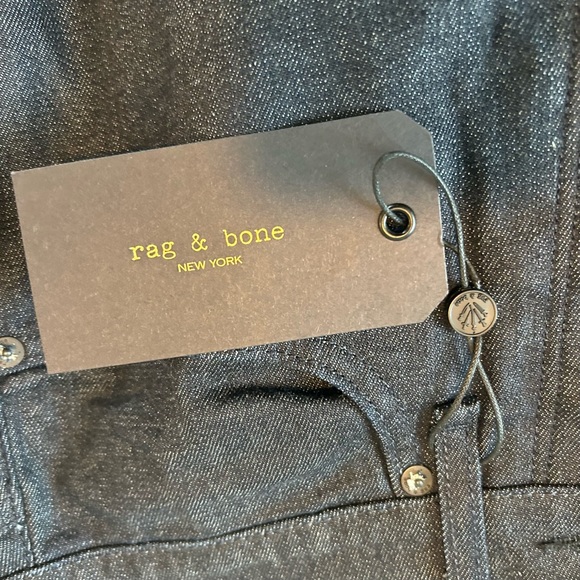 Rag & Bone | Fit 2 - Tonal Rinse Slim Fit Dark Indigo Authentic Stretch Jean 32 - Picture 12 of 13